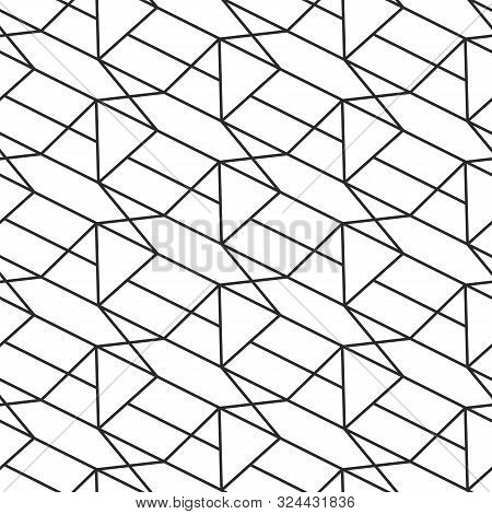 Retro Geometric Seamless Pattern. Art Deco Vector Elegant Repeat Texture Background. Minimal Bold Or
