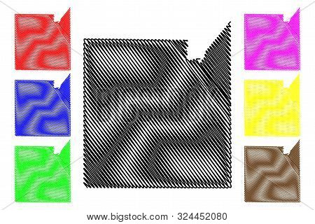 Medina County, Texas (counties In Texas, United States Of America,usa, U.s., Us) Map Vector Illustra
