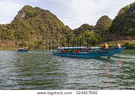 Phong Nha, Vietnam- June 24, 2019: Phong Nha Cave, An Amazing, Wonderful Cavern At Bo Trach, Quang B