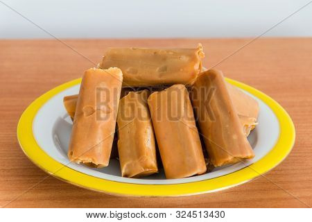 Polish Traditional Milk Toffee Candies Krowki Meaning Little Cows.