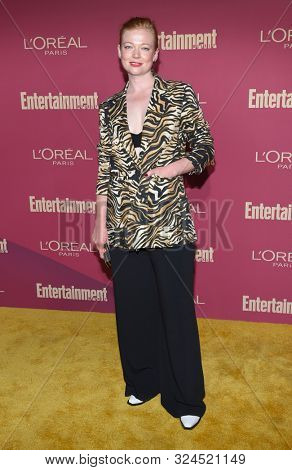 LOS ANGELES - SEP 20:  Sarah Snook arrives for the Entertainment Weekly Pre Emmy Party on September 20, 2019 in West Hollywood, CA                