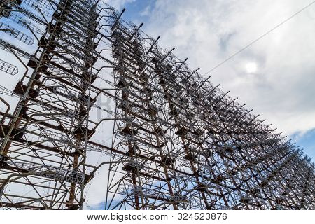 Former military Duga radar system in Chernobyl Exclusion Zone, Ukraine