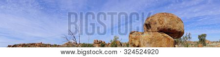The Devils Marbles Are Large Granitic Boulders