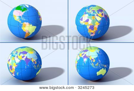 Čtyři politické Globe