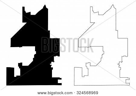 Fontana City (united States Cities, United States Of America, Usa City) Map Vector Illustration, Scr