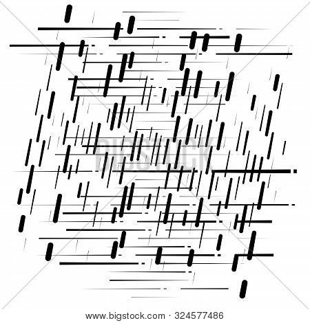 Grid, Mesh Abstract Geometric Pattern. Segmented Intersect Lines. Crossing Dynamic Stripes Texture.