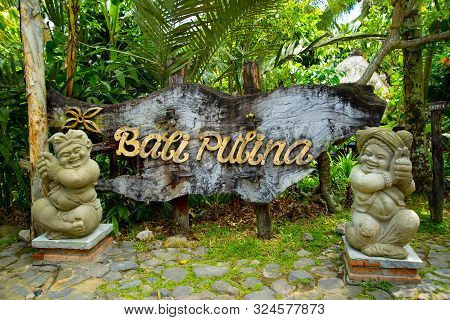 Ubud, Indonesia - August 30, 2019: Bali Pulina Coffee Plantation In Bali