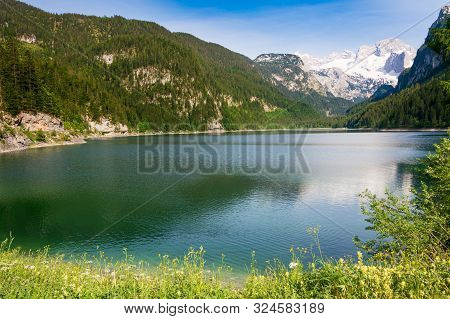 Lake Gosau (gosausee) In The Austrian Lake District