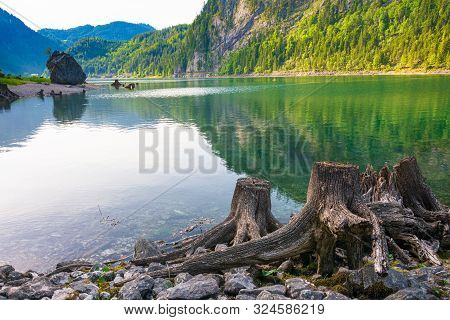 Lake Gosau (gosausee) In The Austrian Lake District