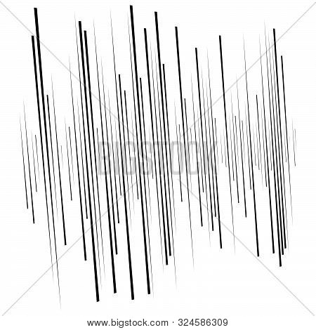 Dynamic Vertical Parallel Lines, Stripes Pattern. Straight Streaks, Strips Element. Linear, Lineal P
