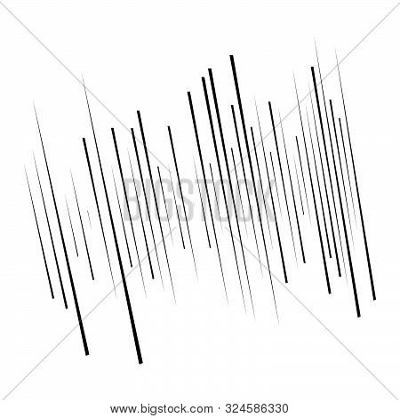 Dynamic Vertical Parallel Lines, Stripes Pattern. Straight Streaks, Strips Element. Linear, Lineal P