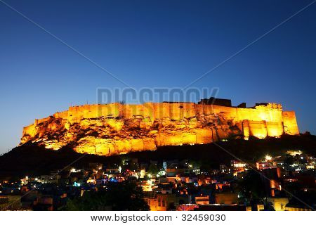 Mehrangarh Fort a Jodhpur, Rjasthan, India