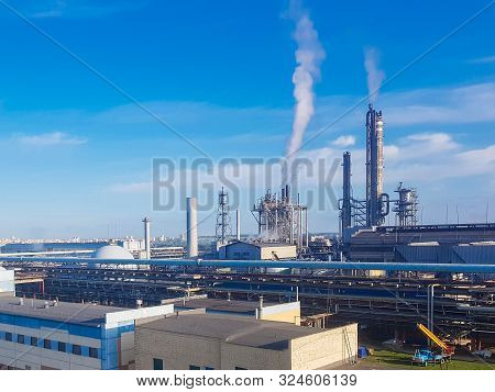Chemical Plant. These Are Workshops For The Production Of: Ammonia, Methanol, Mineral Fertilizers, U