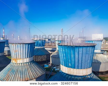 Chemical Plant. These Are Workshops For The Production Of: Ammonia, Methanol, Mineral Fertilizers, U