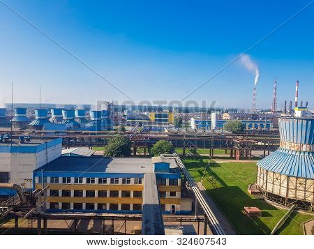 Chemical Plant. These Are Workshops For The Production Of: Ammonia, Methanol, Mineral Fertilizers, U