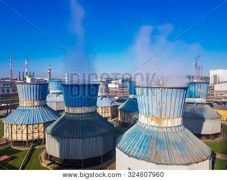 Chemical Plant. These Are Workshops For The Production Of: Ammonia, Methanol, Mineral Fertilizers, U