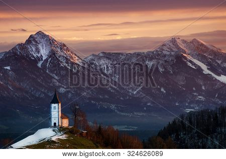 Morning Symphony
St. Primus And Felician Church In Jamnik, Slovenia.
