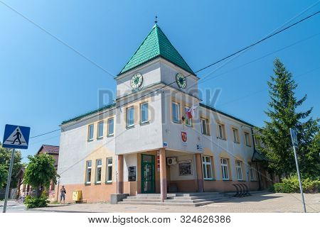 Garbatka-letnisko, Poland - June 30, 2019: Office Building Of Gmina Garbatka-letnisko.