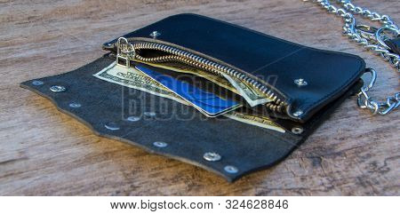 Leather Chain Wallet