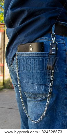 Leather Chain Wallet