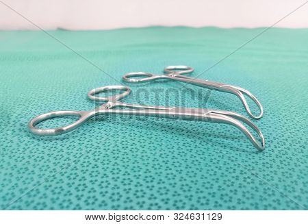 Closeup Image Of Towel Clip Or Towel Clamp