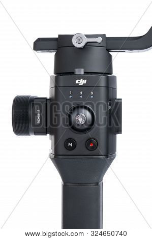 Kyiv, Ukraine - September 28, 2019: Dji Ronin-sc Is Three-axis Motorized Gimbal Stabilizer From Dji 