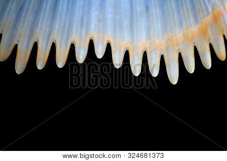 Light Pattern With Clear Border On Dark Background