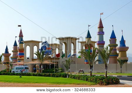 Sharm El Sheikh, Egypt - September 19, 2019: Large Popular Albatros Aqua Park In Hadaba District, Sh