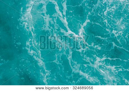 Turquoise Olive Green Ocean, Abstract Water Nature Background