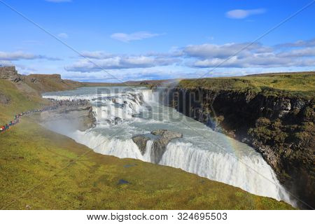 Gullfoss Waterfall in Iceland, Europe