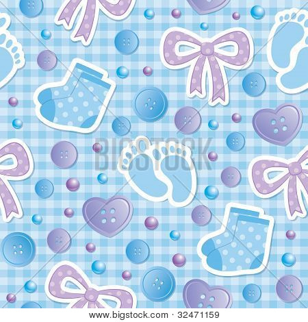 Baby seamless pattern