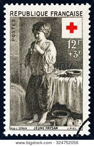 France - Circa 1956: A Stamp Printed In France From The 