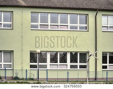 Cheap Flats Windows In  Etage House In Small Town. Low Cost Living.