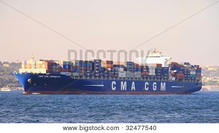 Stort containerskib