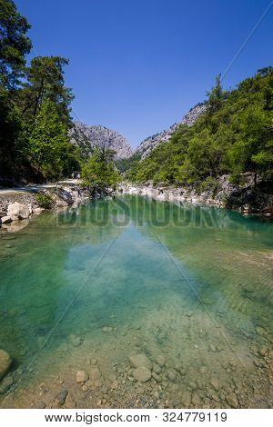 Saklikent Canyon Is The Deepest Canyon In Southern Turkey, Goynuk Canyon Saklikent, Located In Distr