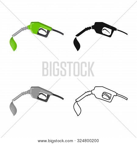 Vector Design Of Fuel And Green Sign. Set Of Fuel And Station Vector Icon For Stock.