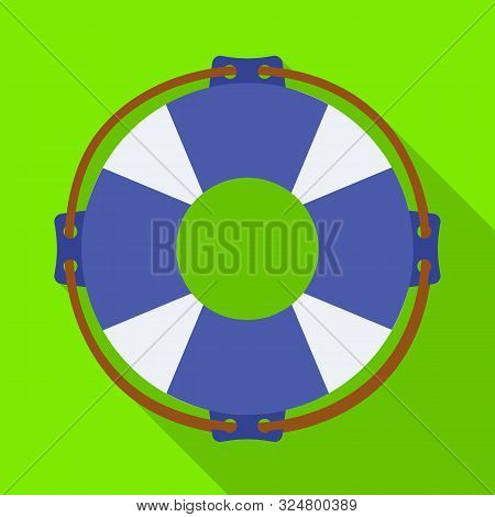 Vector Illustration Of Lifebuoy And Ring Symbol. Set Of Lifebuoy And Aid Vector Icon For Stock.