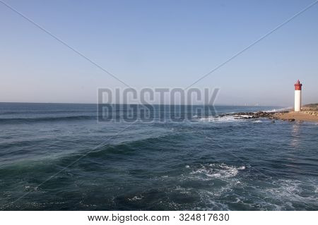 View Of The Umhlanga Lighthouse From The Pier