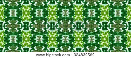 Allover Organic Swimwear Design. Geo Ogee Tile.  Psychedelic Rainbow Aztec Geometric Textile Border 