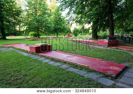 Free Public Minigolf At Salzburg, Austria