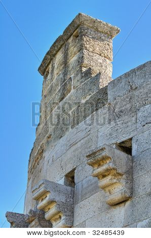 Queen's tower. Hrad Lucera. Puglia. Itálie.