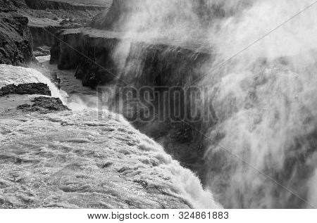 Gullfoss, famous waterfall in Iceland, Europe