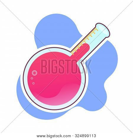 Test Tube Vector Illustration. Set Of Laboratory Equipment