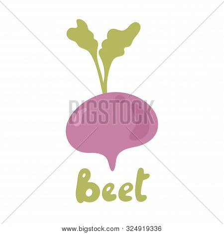 Beetroot Vegetable Logo Icon Template Design. Purple Beet Icon Logo. Fresh Vegetarian Concept. Healt