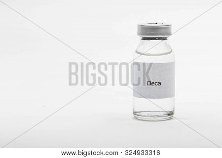 Medical Concept Showing Medical A Medical Vial Reading Deca