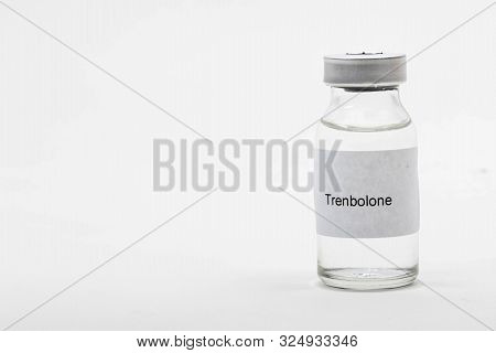 Medical Concept Showing Medical A Medical Vial Reading Trenbolone