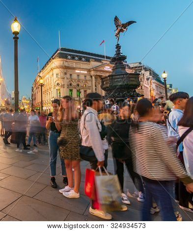 Picadilly Circus - Theater District - In The Evening, London