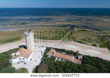 Ile de Re  the old museum tower next to the lighthouse at the northcoast