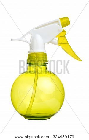 Yellow Trigger Hand Spayer Isolated On White
