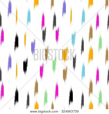 Color Ink Blots Seamless Whrite Background Eps10
